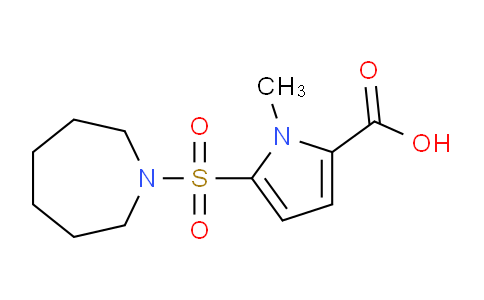 CAS No. 685088-97-5, 5-(Azepan-1-ylsulfonyl)-1-methyl-1H-pyrrole-2-carboxylic acid