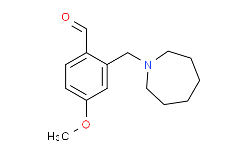 CAS No. 1119452-30-0, 2-(Azepan-1-ylmethyl)-4-methoxybenzaldehyde