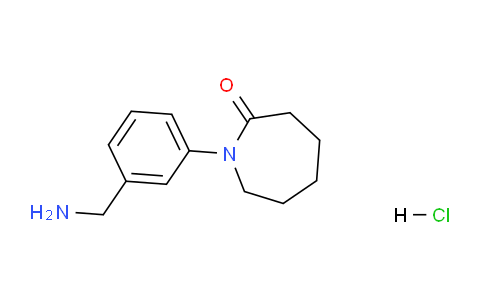 CAS No. 1439896-45-3, 1-(3-(Aminomethyl)phenyl)azepan-2-one hydrochloride