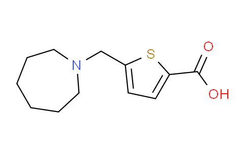 CAS No. 792889-26-0, 5-(Azepan-1-ylmethyl)thiophene-2-carboxylic acid