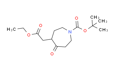 CAS No. 1369494-84-7, tert-Butyl 4-(2-ethoxy-2-oxoethyl)-5-oxoazepane-1-carboxylate