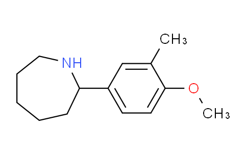 CAS No. 887361-07-1, 2-(4-Methoxy-3-methylphenyl)azepane