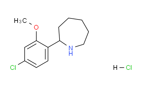 CAS No. 1177340-33-8, 2-(4-Chloro-2-methoxyphenyl)azepane hydrochloride