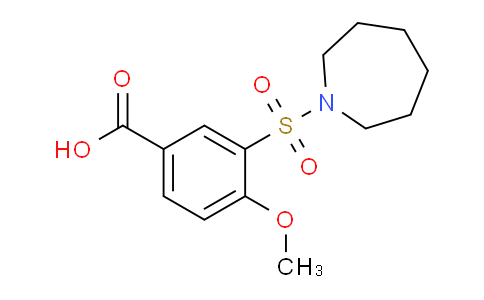 CAS No. 299181-35-4, 3-(Azepan-1-ylsulfonyl)-4-methoxybenzoic acid