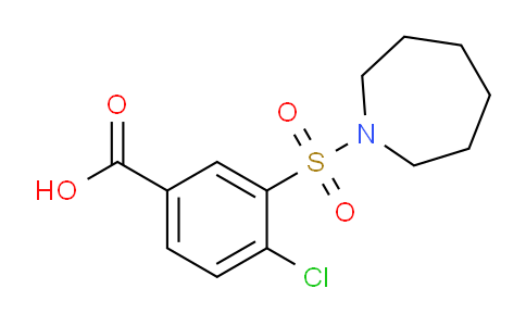 CAS No. 328032-91-3, 3-(Azepan-1-ylsulfonyl)-4-chlorobenzoic acid