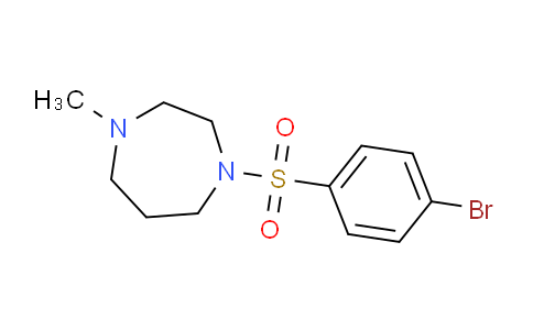 CAS No. 486422-31-5, 1-((4-Bromophenyl)sulfonyl)-4-methyl-1,4-diazepane