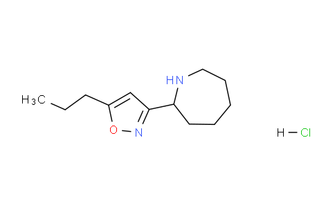 CAS No. 1211514-14-5, 3-(Azepan-2-yl)-5-propylisoxazole hydrochloride