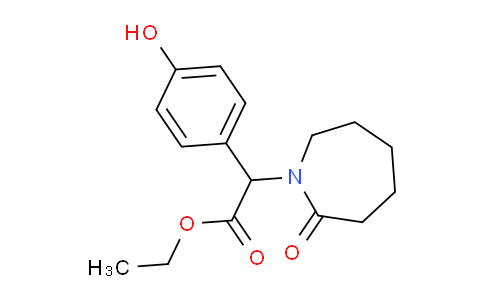 CAS No. 886493-62-5, Ethyl 2-(4-hydroxyphenyl)-2-(2-oxoazepan-1-yl)acetate