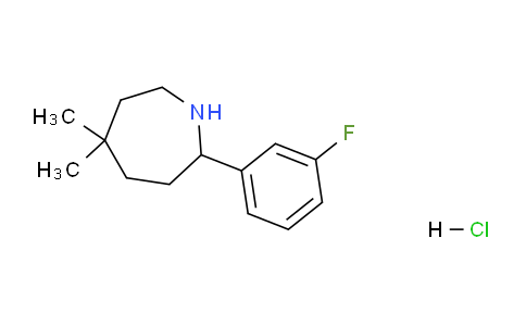 CAS No. 1346598-37-5, 2-(3-Fluorophenyl)-5,5-dimethylazepane hydrochloride