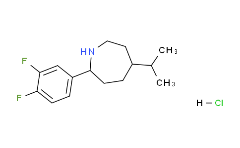 CAS No. 1346599-06-1, 2-(3,4-Difluorophenyl)-5-isopropylazepane hydrochloride