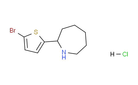 CAS No. 1346602-94-5, 2-(5-Bromothiophen-2-yl)azepane hydrochloride