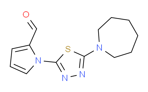 CAS No. 1243030-82-1, 1-(5-(Azepan-1-yl)-1,3,4-thiadiazol-2-yl)-1H-pyrrole-2-carbaldehyde