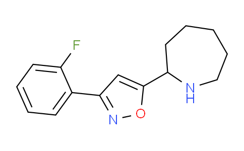 CAS No. 947015-82-9, 5-(Azepan-2-yl)-3-(2-fluorophenyl)isoxazole