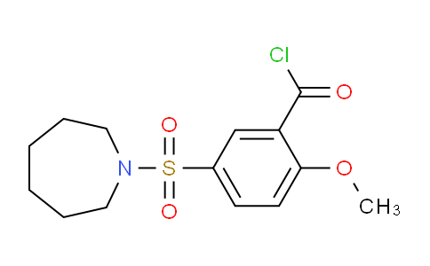 CAS No. 1215374-67-6, 5-(Azepan-1-ylsulfonyl)-2-methoxybenzoyl chloride