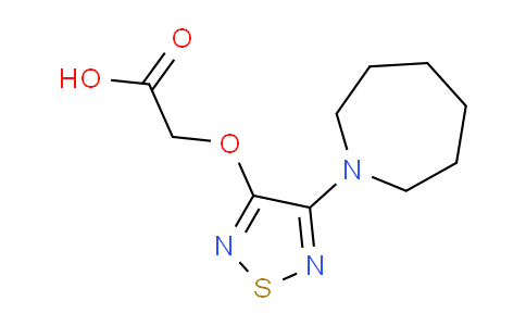 CAS No. 1399661-16-5, 2-((4-(Azepan-1-yl)-1,2,5-thiadiazol-3-yl)oxy)acetic acid
