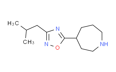 CAS No. 1429900-94-6, 5-(Azepan-4-yl)-3-isobutyl-1,2,4-oxadiazole