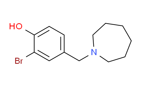 CAS No. 1558100-90-5, 4-(Azepan-1-ylmethyl)-2-bromophenol