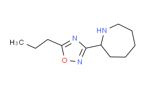 CAS No. 1564723-09-6, 3-(Azepan-2-yl)-5-propyl-1,2,4-oxadiazole