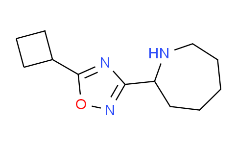 CAS No. 1597039-05-8, 3-(Azepan-2-yl)-5-cyclobutyl-1,2,4-oxadiazole