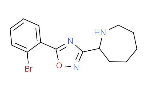 CAS No. 1707563-51-6, 3-(Azepan-2-yl)-5-(2-bromophenyl)-1,2,4-oxadiazole