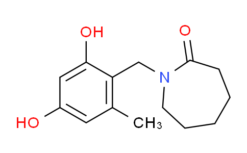 CAS No. 67359-89-1, 1-(2,4-Dihydroxy-6-methylbenzyl)azepan-2-one