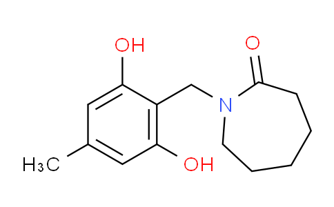 CAS No. 67359-88-0, 1-(2,6-Dihydroxy-4-methylbenzyl)azepan-2-one