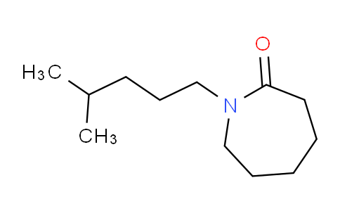 CAS No. 88606-98-8, 1-(4-Methylpentyl)azepan-2-one