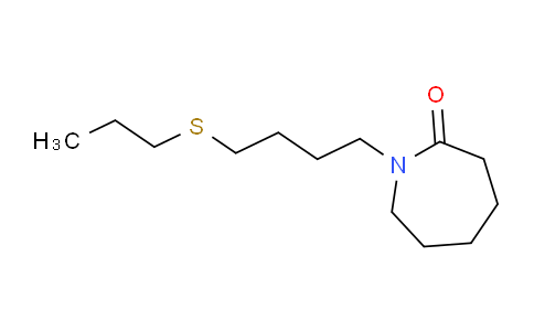 CAS No. 108640-25-1, 1-(4-(Propylthio)butyl)azepan-2-one