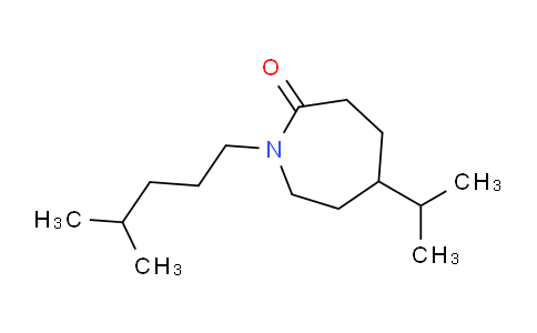 CAS No. 88606-99-9, 5-Isopropyl-1-(4-methylpentyl)azepan-2-one