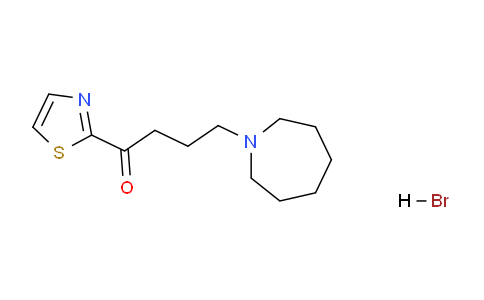 CAS No. 33537-62-1, 4-(Azepan-1-yl)-1-(thiazol-2-yl)butan-1-one hydrobromide