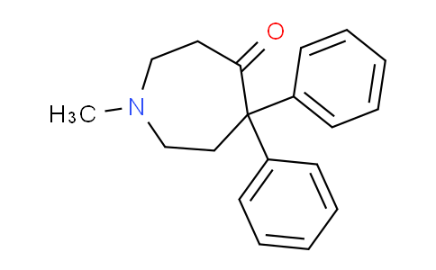 CAS No. 6636-28-8, 1-Methyl-5,5-diphenylazepan-4-one