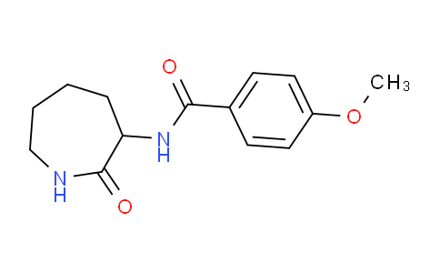 CAS No. 128067-97-0, 4-Methoxy-N-(2-oxoazepan-3-yl)benzamide