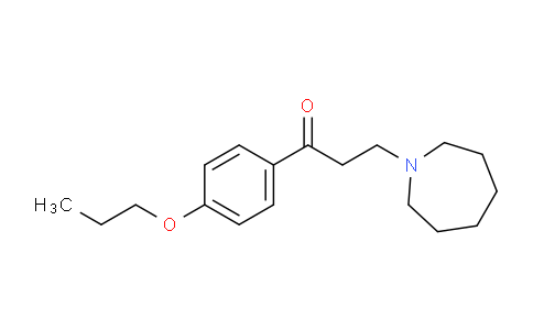 CAS No. 16689-12-6, 3-(Azepan-1-yl)-1-(4-propoxyphenyl)propan-1-one