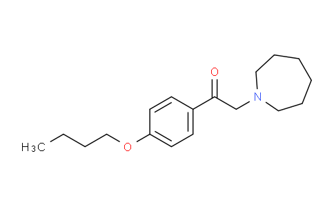 CAS No. 88675-34-7, 2-(Azepan-1-yl)-1-(4-butoxyphenyl)ethanone