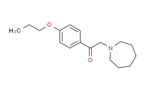 CAS No. 88675-33-6, 2-(Azepan-1-yl)-1-(4-propoxyphenyl)ethanone