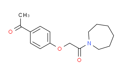 CAS No. 29936-71-8, 2-(4-Acetylphenoxy)-1-(azepan-1-yl)ethanone