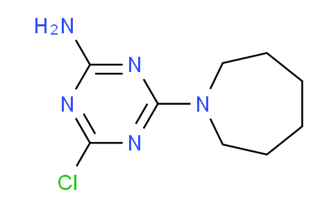 CAS No. 1220031-06-0, 4-(Azepan-1-yl)-6-chloro-1,3,5-triazin-2-amine