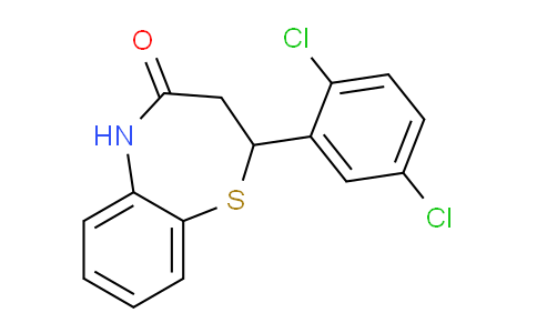 CAS No. 886361-99-5, 2-(2,5-Dichlorophenyl)-2,3-dihydrobenzo[b][1,4]thiazepin-4(5H)-one