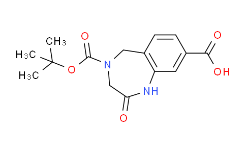 CAS No. 637338-11-5, 4-(tert-Butoxycarbonyl)-2-oxo-2,3,4,5-tetrahydro-1H-benzo[e][1,4]diazepine-8-carboxylic acid