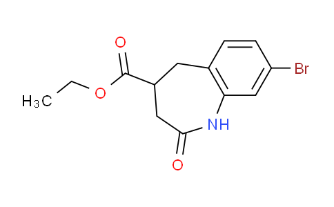 CAS No. 1243328-53-1, Ethyl 8-bromo-2-oxo-2,3,4,5-tetrahydro-1H-benzo[b]azepine-4-carboxylate