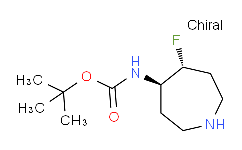 CAS No. 1428576-42-4, tert-butyl N-[trans-5-fluoroazepan-4-yl]carbamate