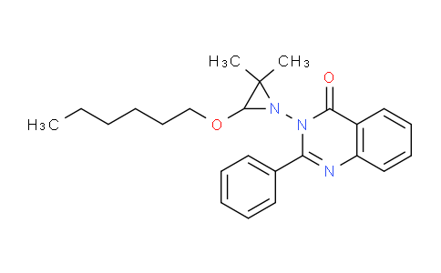 CAS No. 143264-16-8, 3-(3-(Hexyloxy)-2,2-dimethylaziridin-1-yl)-2-phenylquinazolin-4(3H)-one