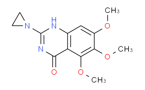 CAS No. 828258-23-7, 2-(Aziridin-1-yl)-5,6,7-trimethoxyquinazolin-4(1H)-one