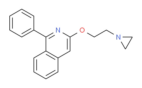 CAS No. 89721-21-1, 3-(2-(Aziridin-1-yl)ethoxy)-1-phenylisoquinoline