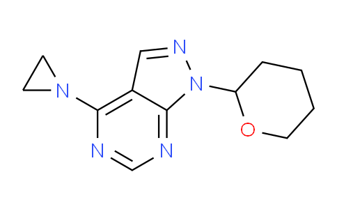 CAS No. 93086-44-3, 4-(Aziridin-1-yl)-1-(tetrahydro-2H-pyran-2-yl)-1H-pyrazolo[3,4-d]pyrimidine