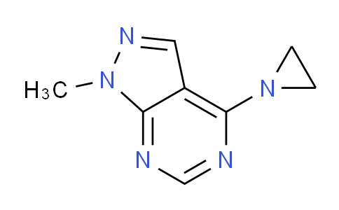 CAS No. 90792-52-2, 4-(Aziridin-1-yl)-1-methyl-1H-pyrazolo[3,4-d]pyrimidine