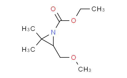 CAS No. 141538-87-6, Ethyl 3-(methoxymethyl)-2,2-dimethylaziridine-1-carboxylate
