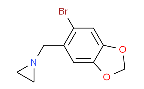 CAS No. 88168-04-1, 1-((6-Bromobenzo[d][1,3]dioxol-5-yl)methyl)aziridine