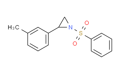 CAS No. 137152-07-9, 1-(Phenylsulfonyl)-2-(m-tolyl)aziridine