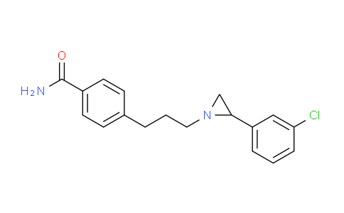 CAS No. 88961-02-8, 4-(3-(2-(3-Chlorophenyl)aziridin-1-yl)propyl)benzamide